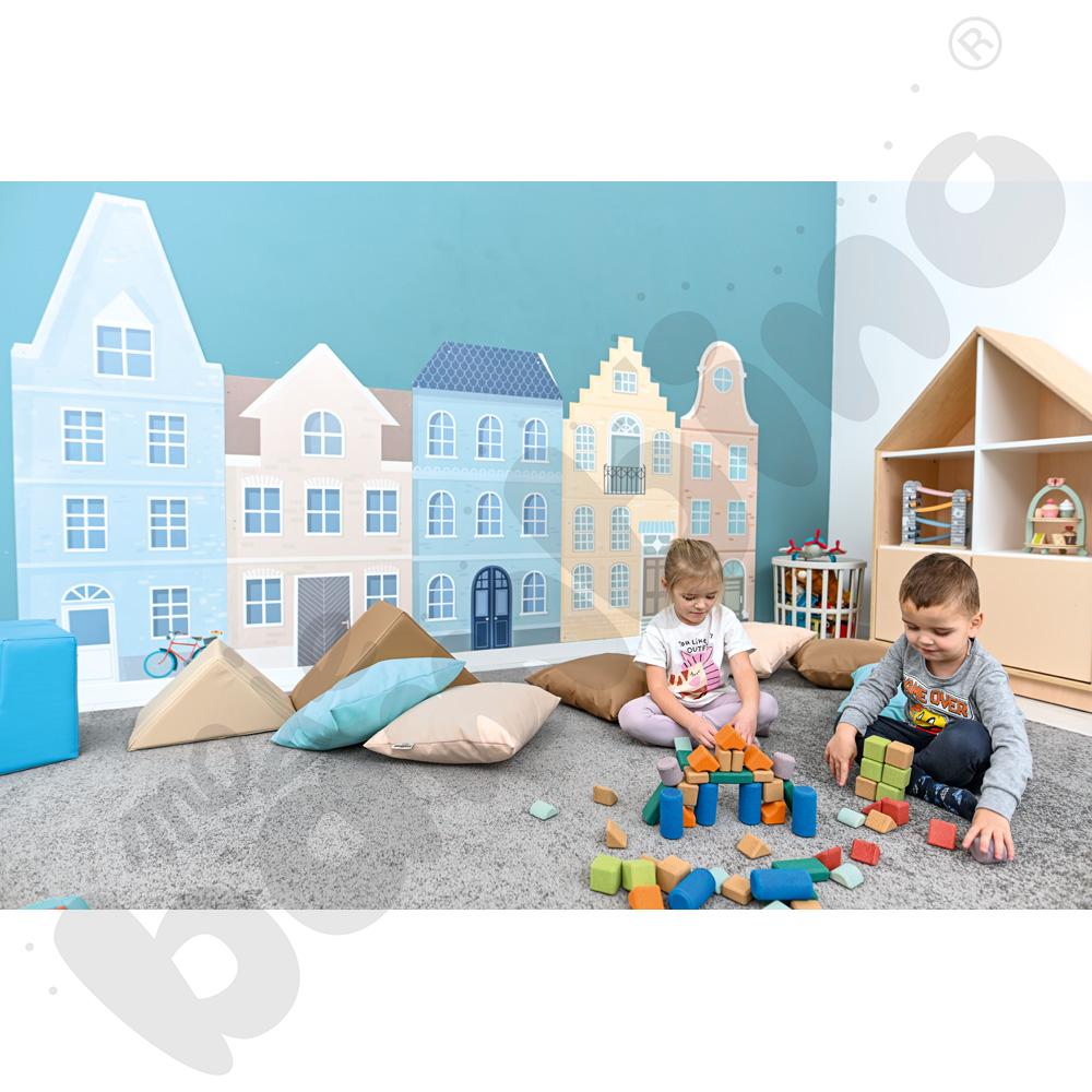 Panel ścienny - dom, jasnoszary