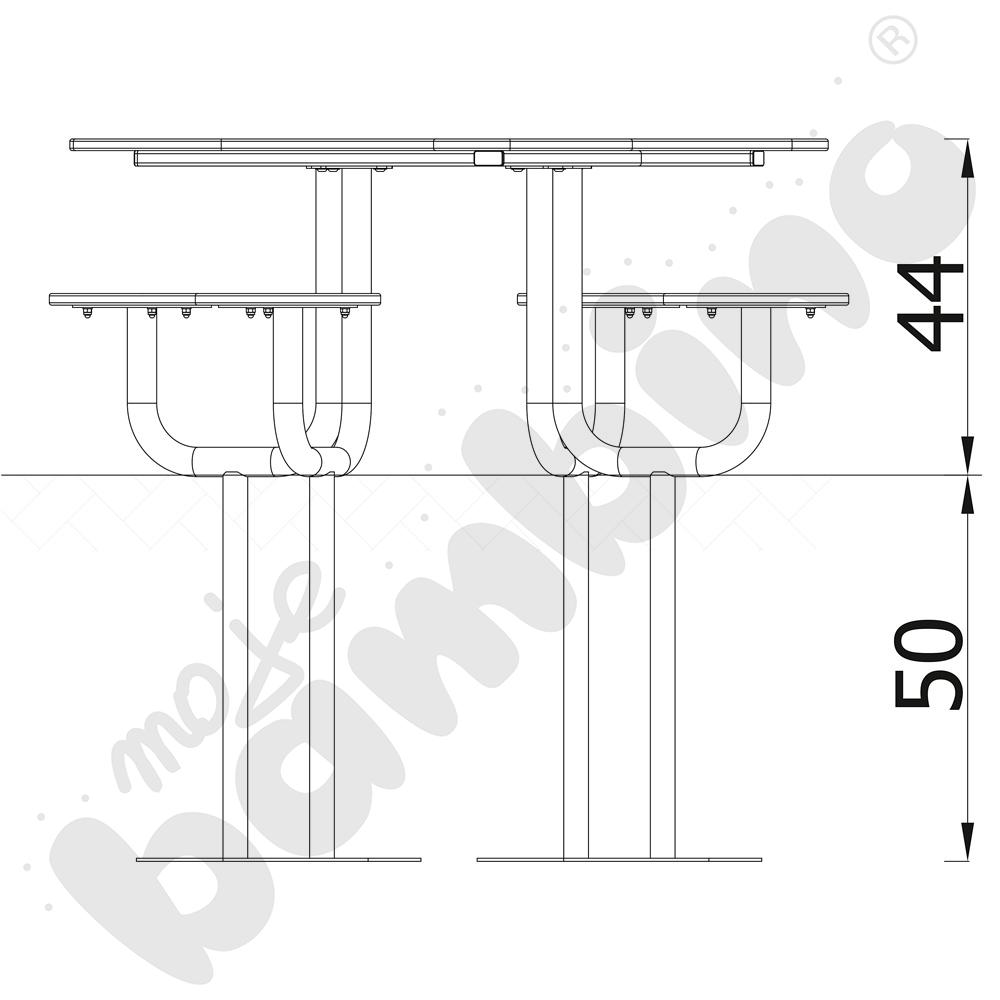 Milo - stolik z siedziskami