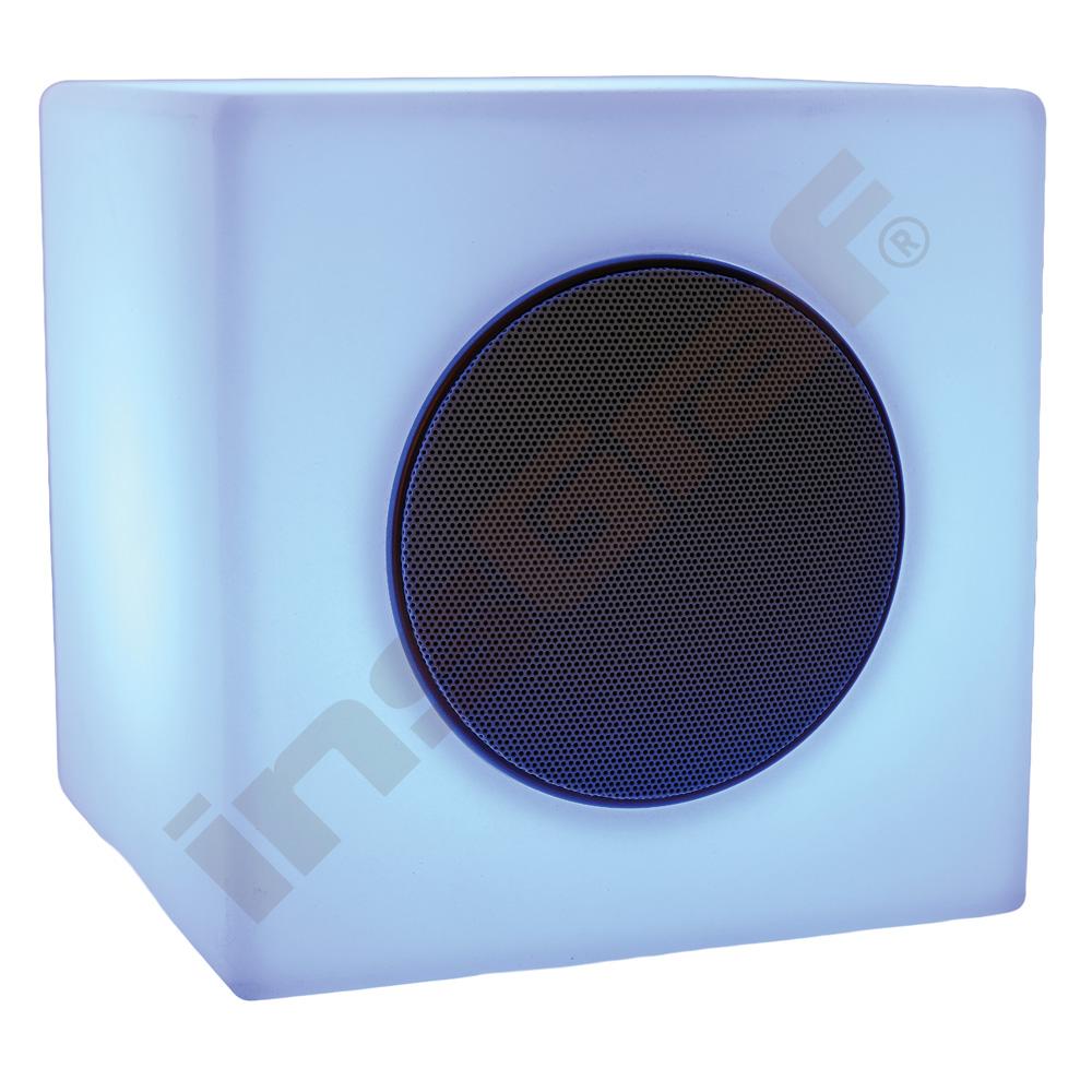 LED lampička - kostka s reproduktorem 
