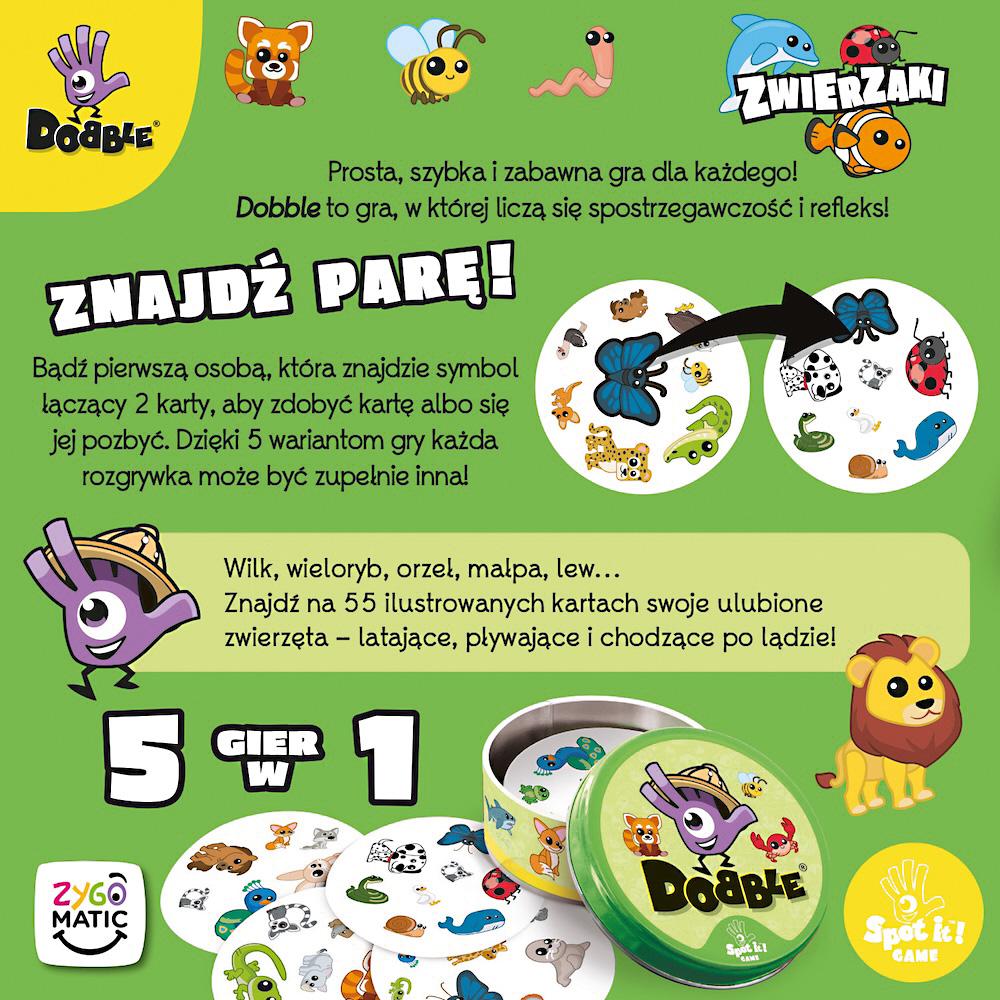 Dobble Zvieratá - hra