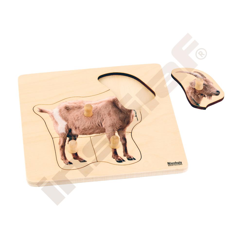 Puzzle pro nejmenší - Montessori - koza