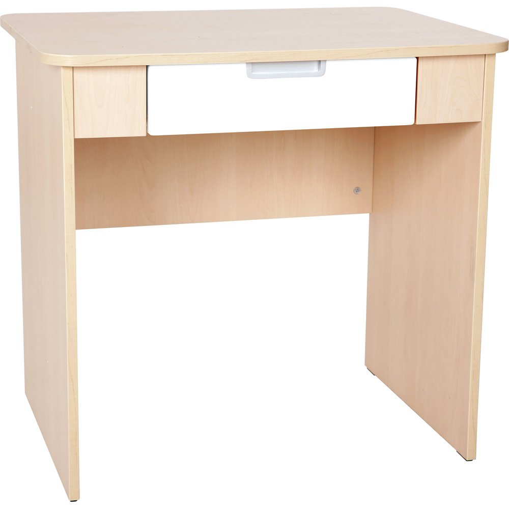 Quadro  - písací stôl so širokou zásuvkou - biely 