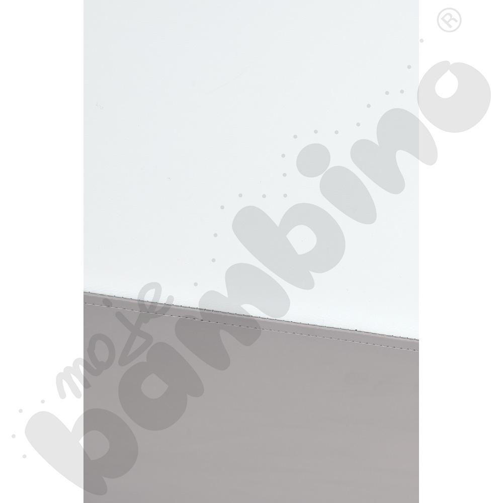 Siedzisko tapicerowane średnie, szaro-błękitne