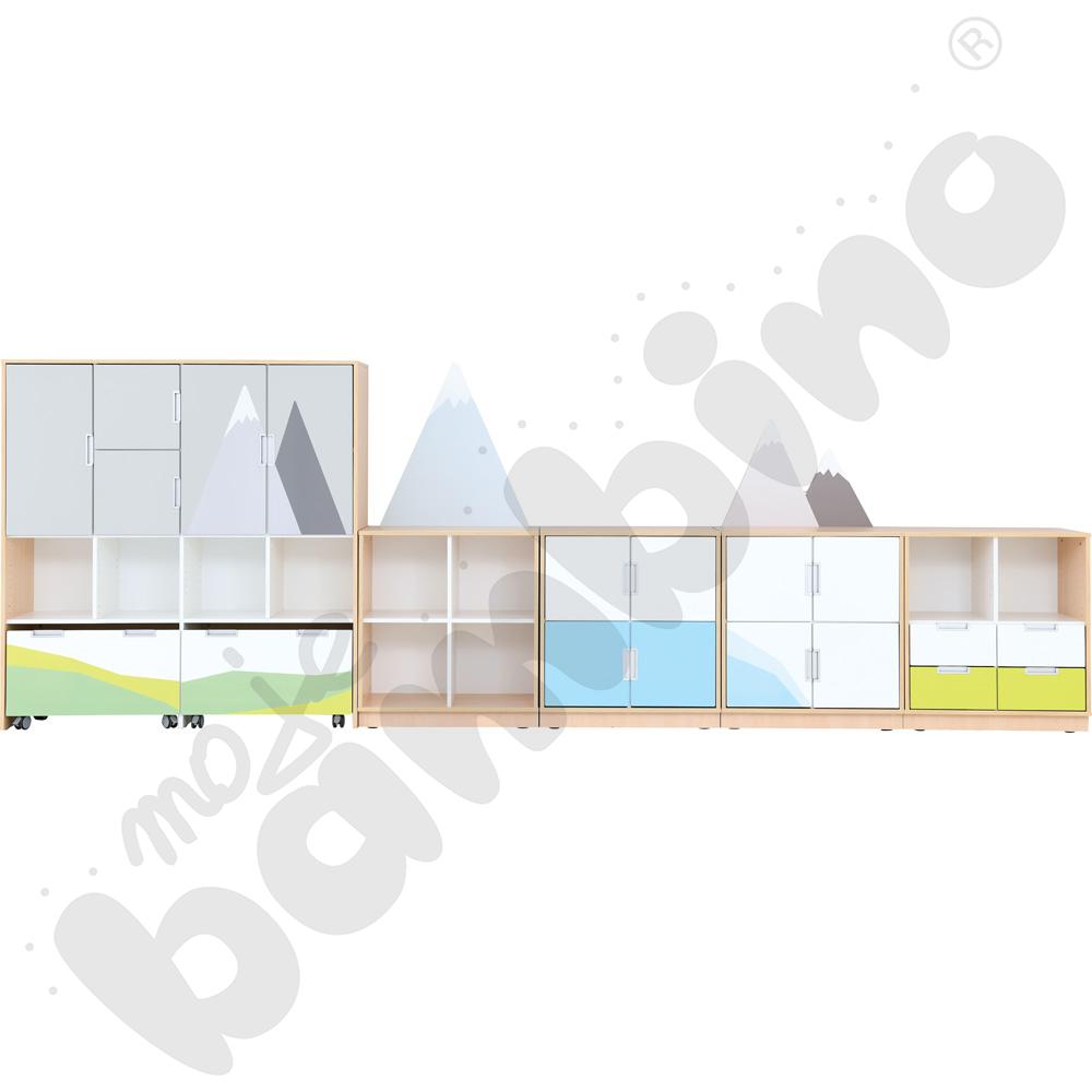 Quadro - zestaw Góry 90 st., cichy domyk, skrzynia klon jasny