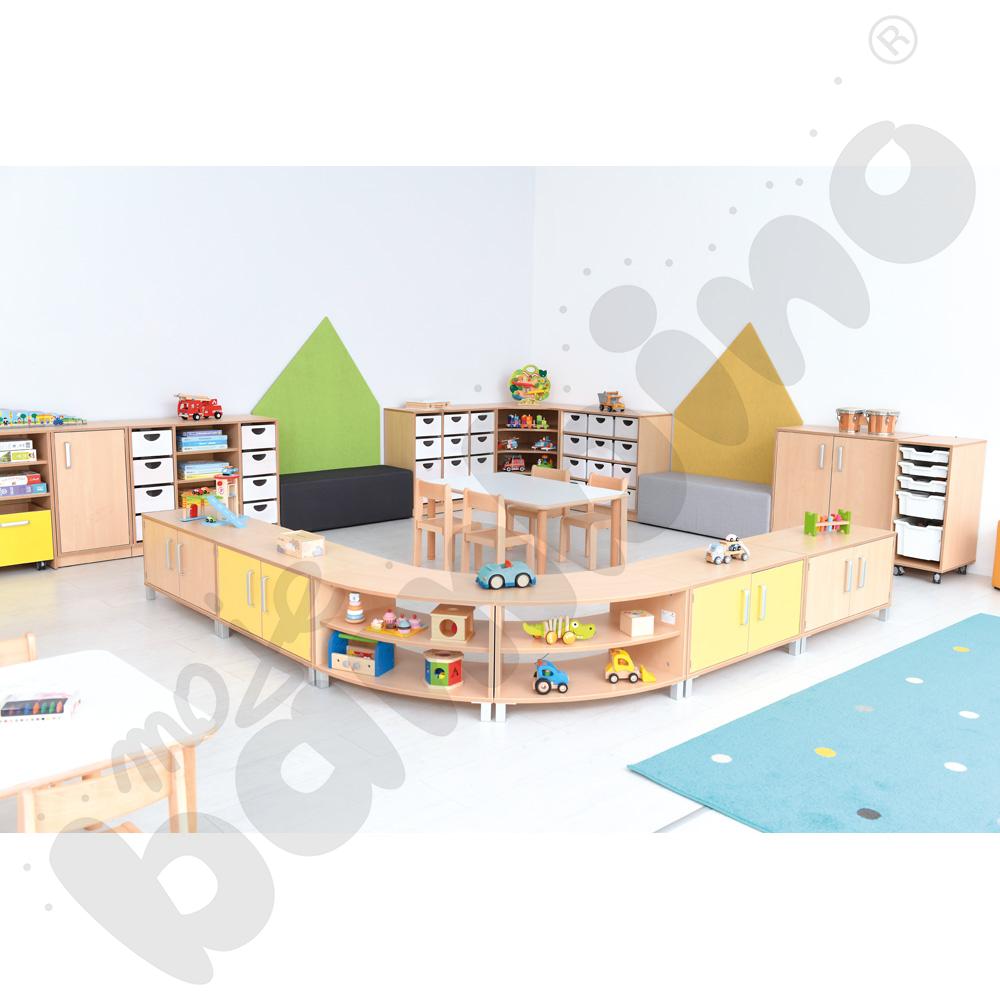 Szafka Flexi M 1/8 koła na nóżkach