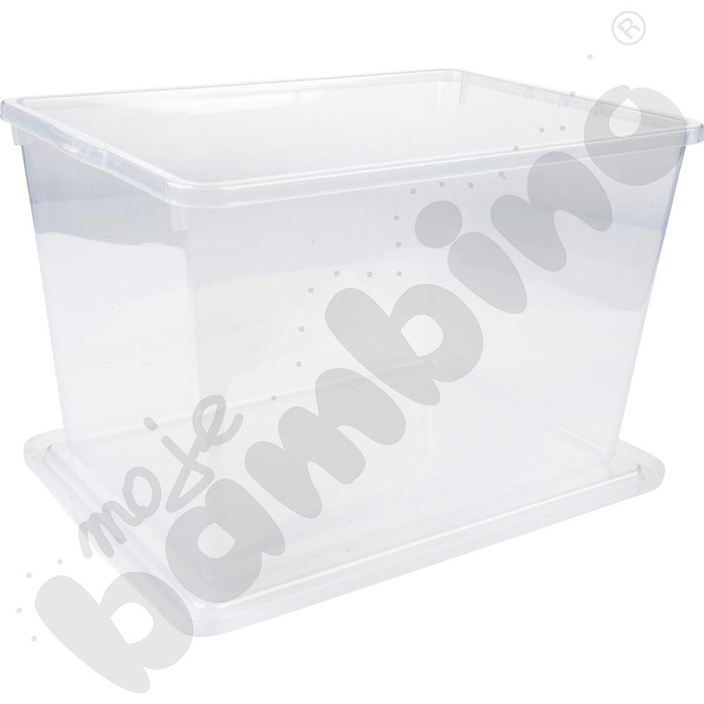 Pojemnik plastikowy z przykrywką, wys. 21 cm