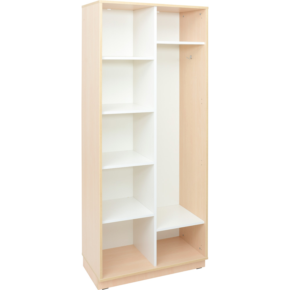 Quadro - šatňa, dvierka 90 st., tiché zatváranie - biela