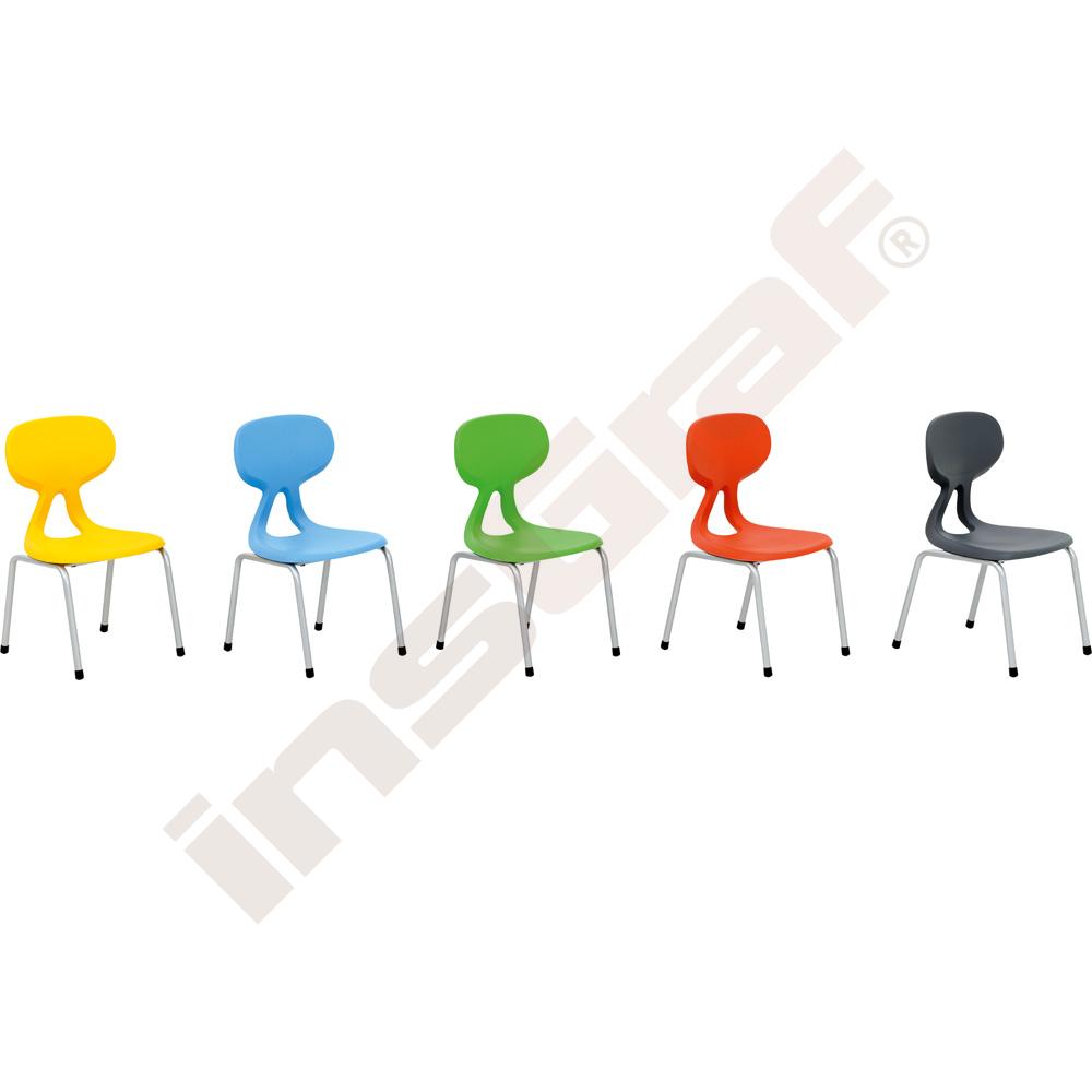 Židle Colores vel. 2 - výška 31 cm - ke stolům 53 cm - červená