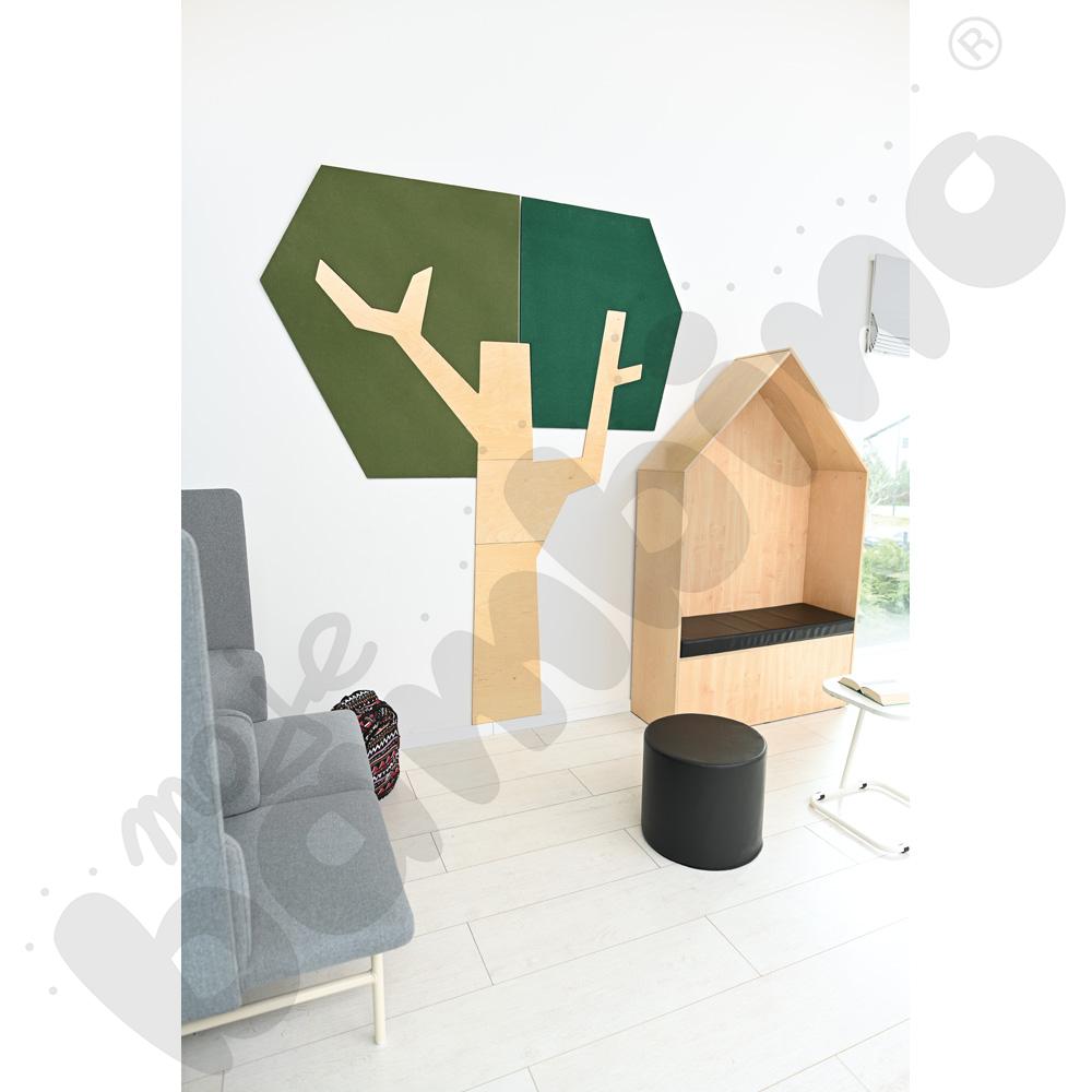 Domek Chillout - materac czarny