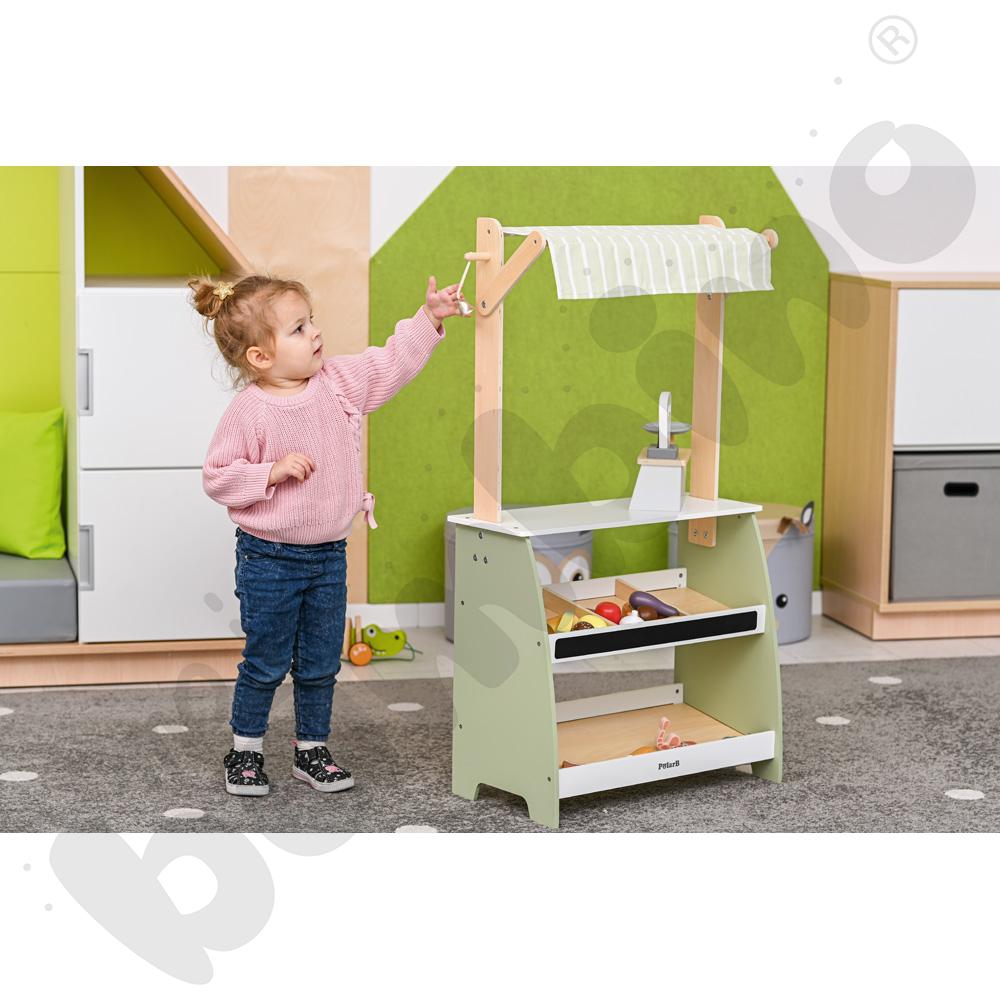 Stragan z artykułami spożywczymi