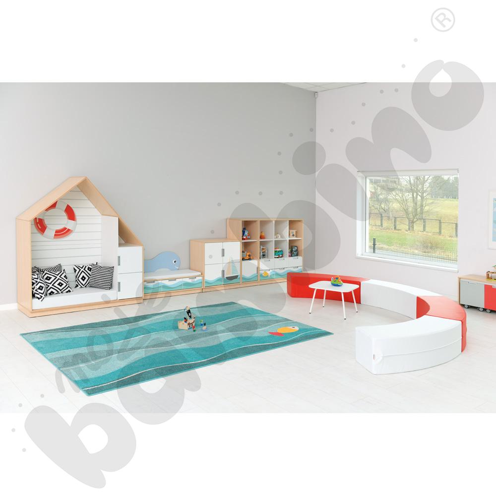 Quadro - zestaw Morze 90 st., cichy domyk, skrzynia klon jasny