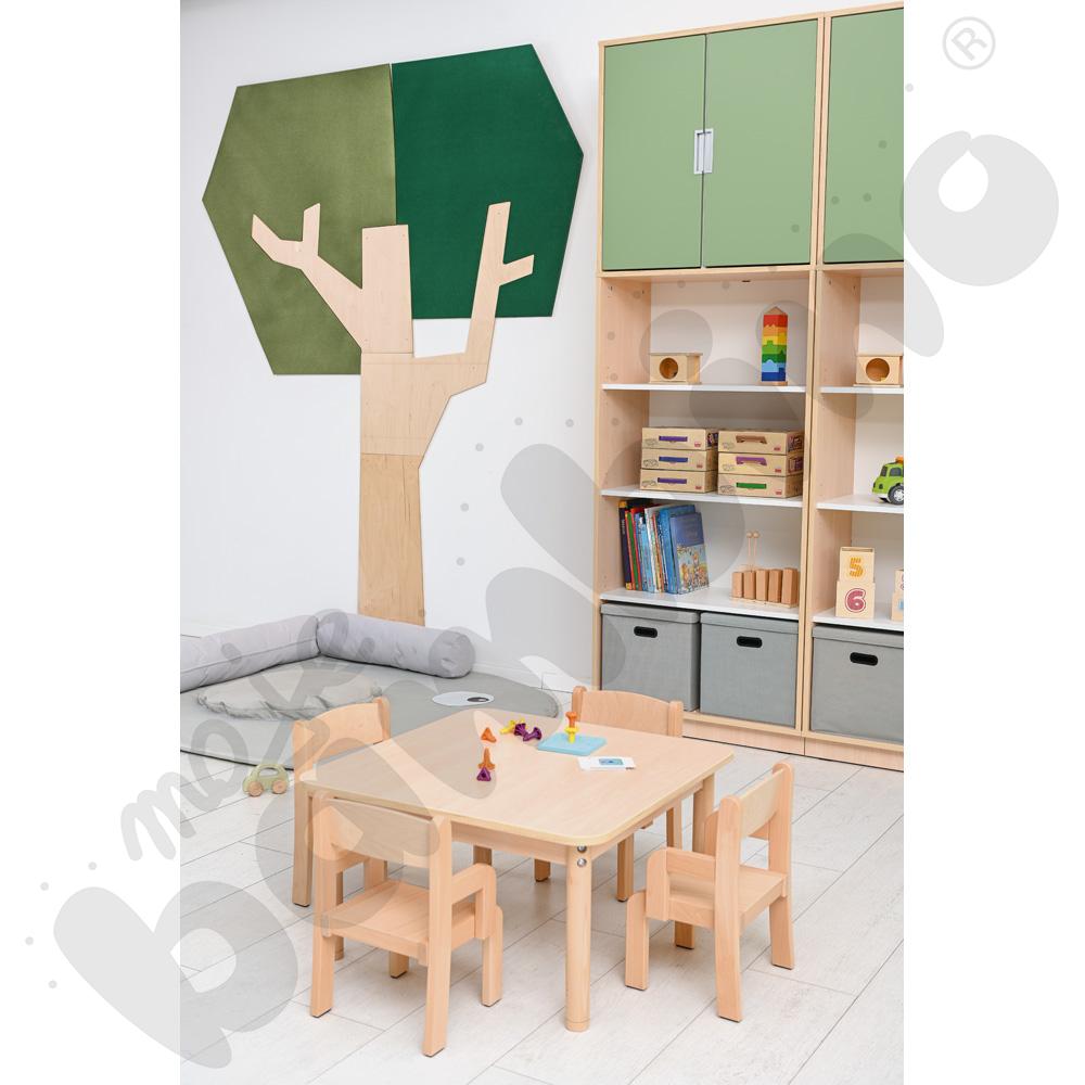 Panel ścienny - drzewo z kanciastą koroną