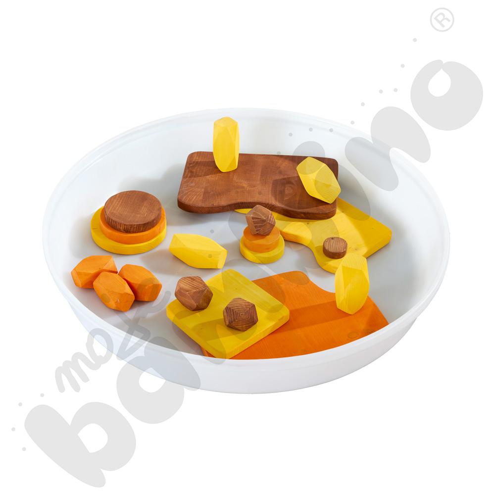 Drewniane kamienie w kolorach pustyni