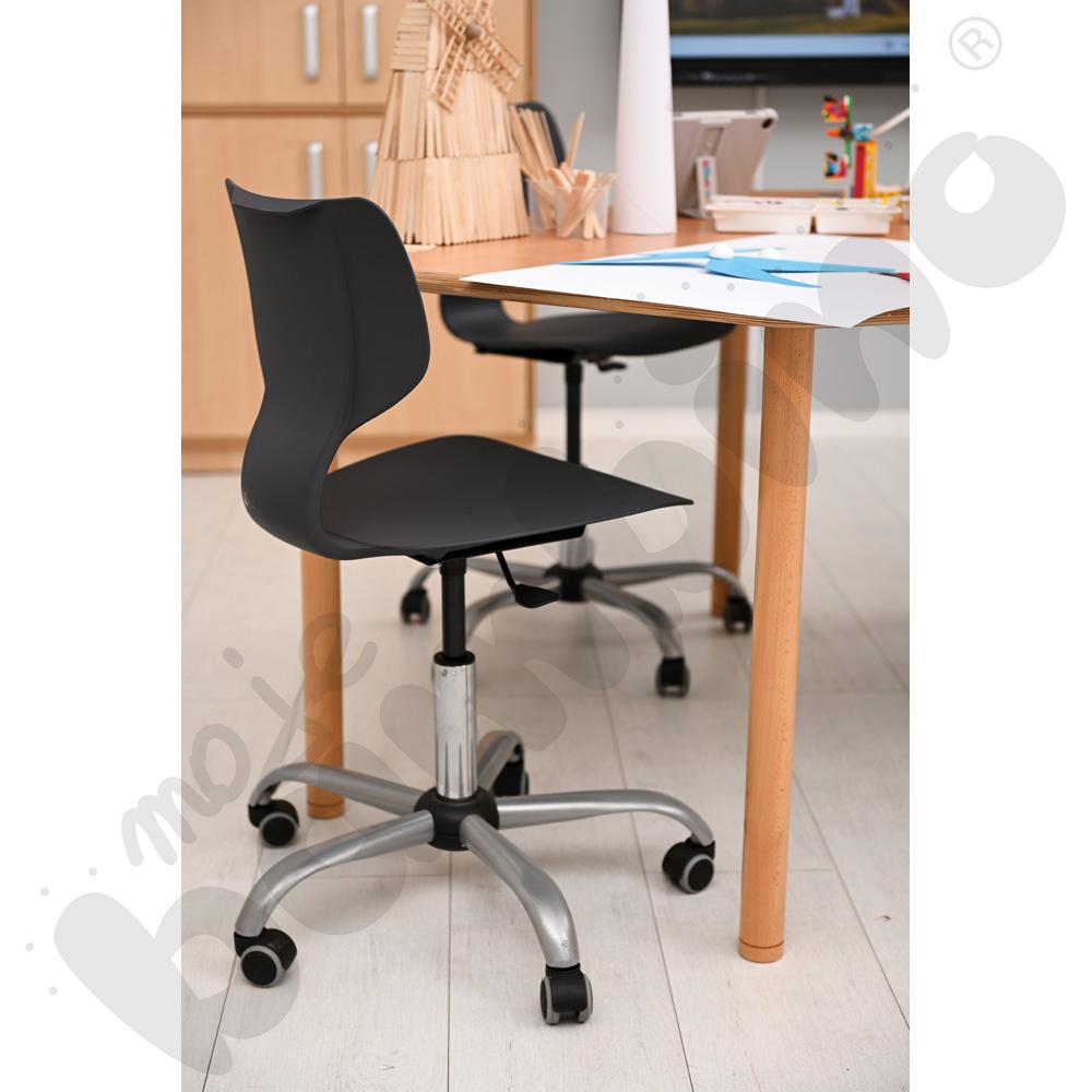 Krzesło Snake obrotowe z reg. wys. szare