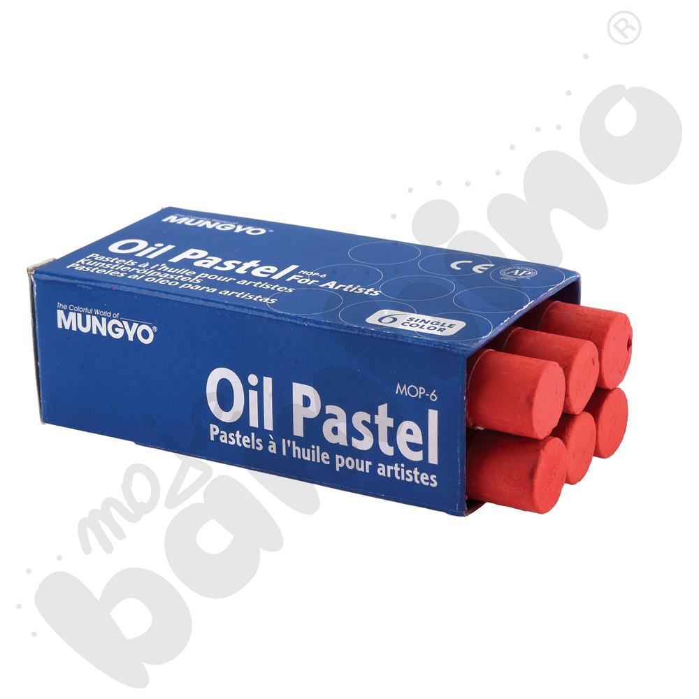 Pastele olejne 6 szt. czerwone