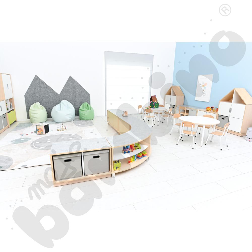 Quadro - szafka cicha S na 4 szuflady na cokole