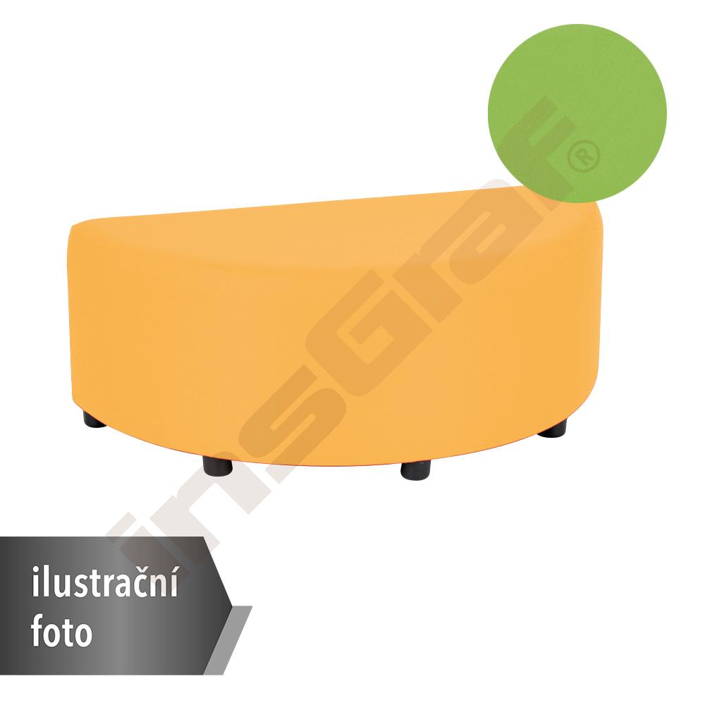 Sedák Blocco Mini půlkulatý limetkový