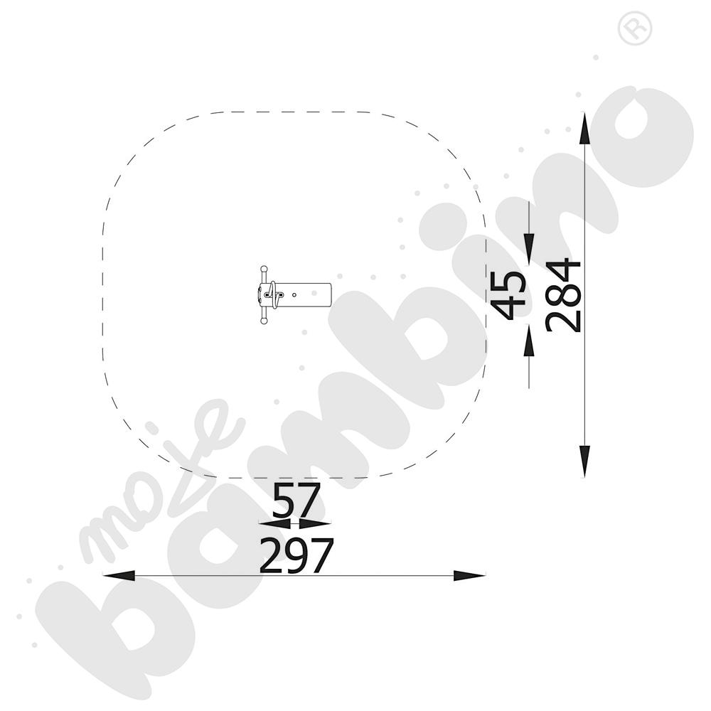 Robinio - robak na podstawie metalowej