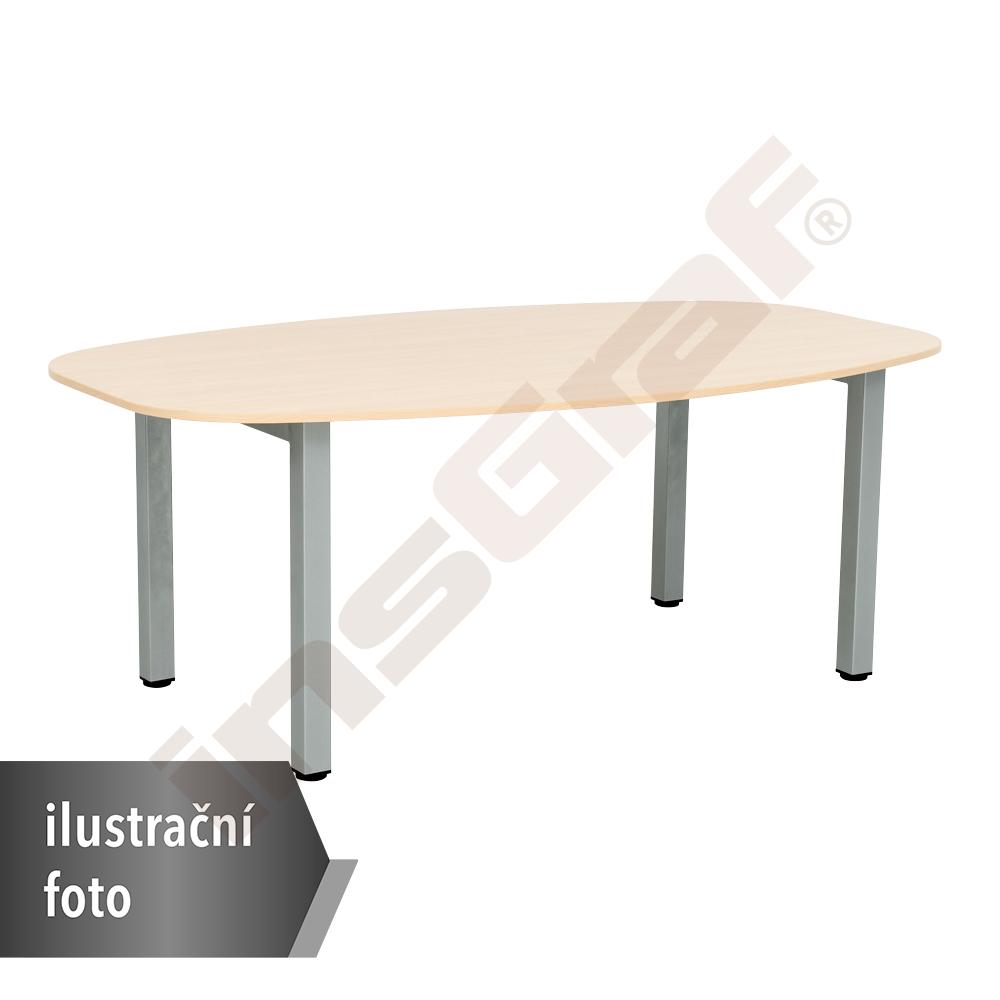 Oválný stůl Grande 100 x 180 cm - bílý
