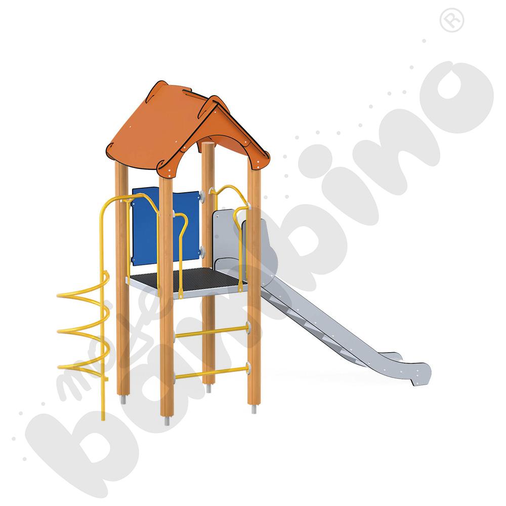 Orbis - wieża 5, drewniane słupy