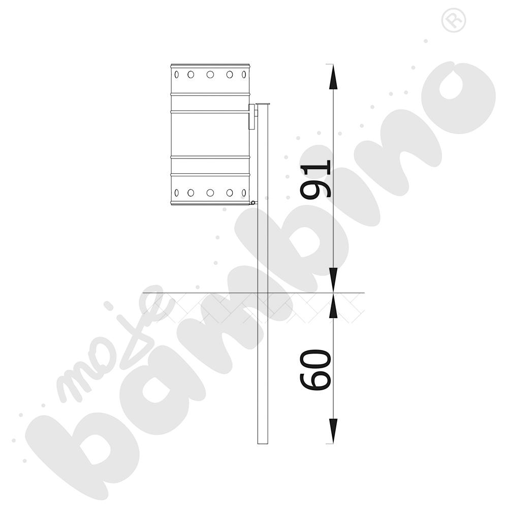 Kosz na śmieci prosty