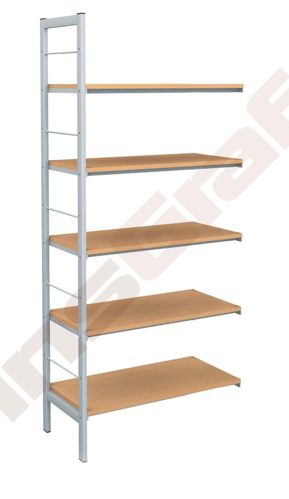 Skladový zpevněný regál - přídavný modul