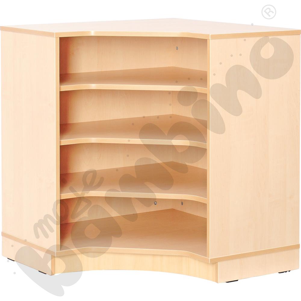 Szafka Flexi rogowa na cokole, brzoza