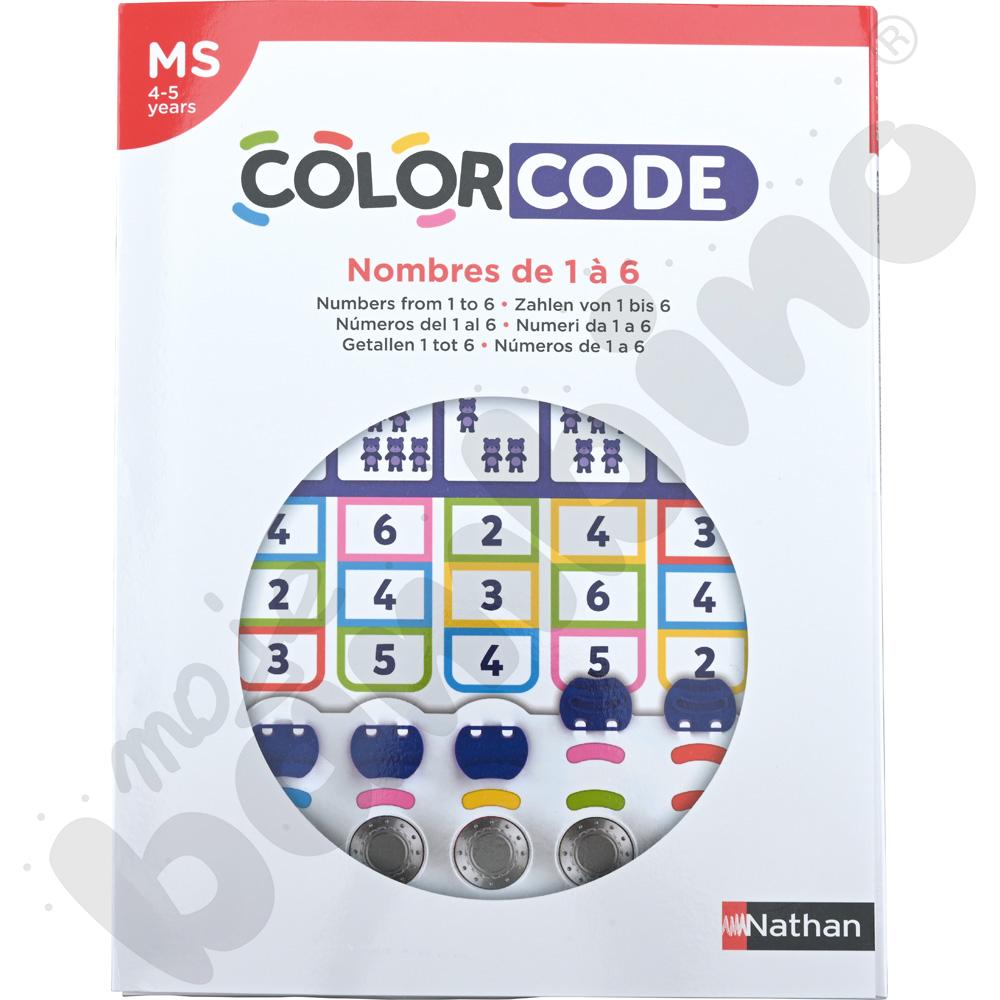 Colorcode - karty zadań - liczby od 1 do 6