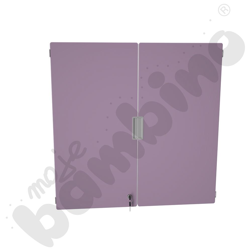 Quadro - drzwiczki średnie 90 st., z zamkiem, 1 para - fioletowy pastel