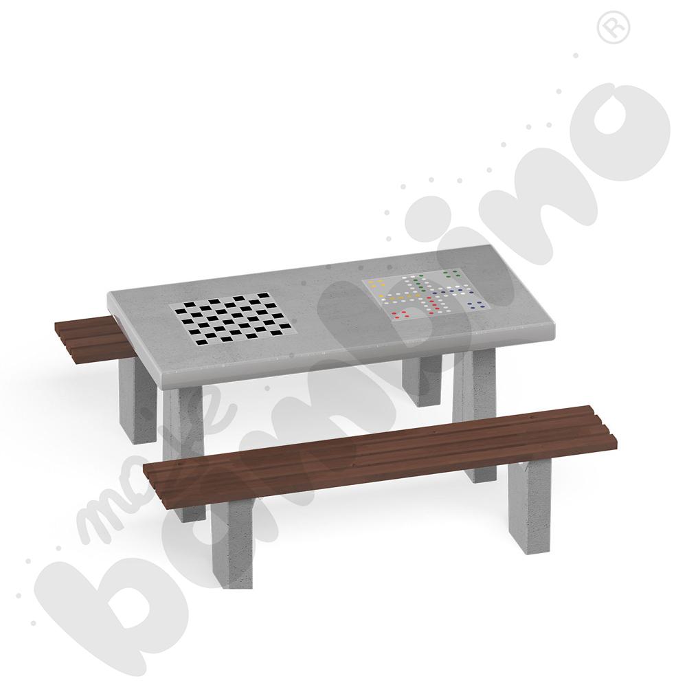 Stolik do gry w szachy i chińczyka