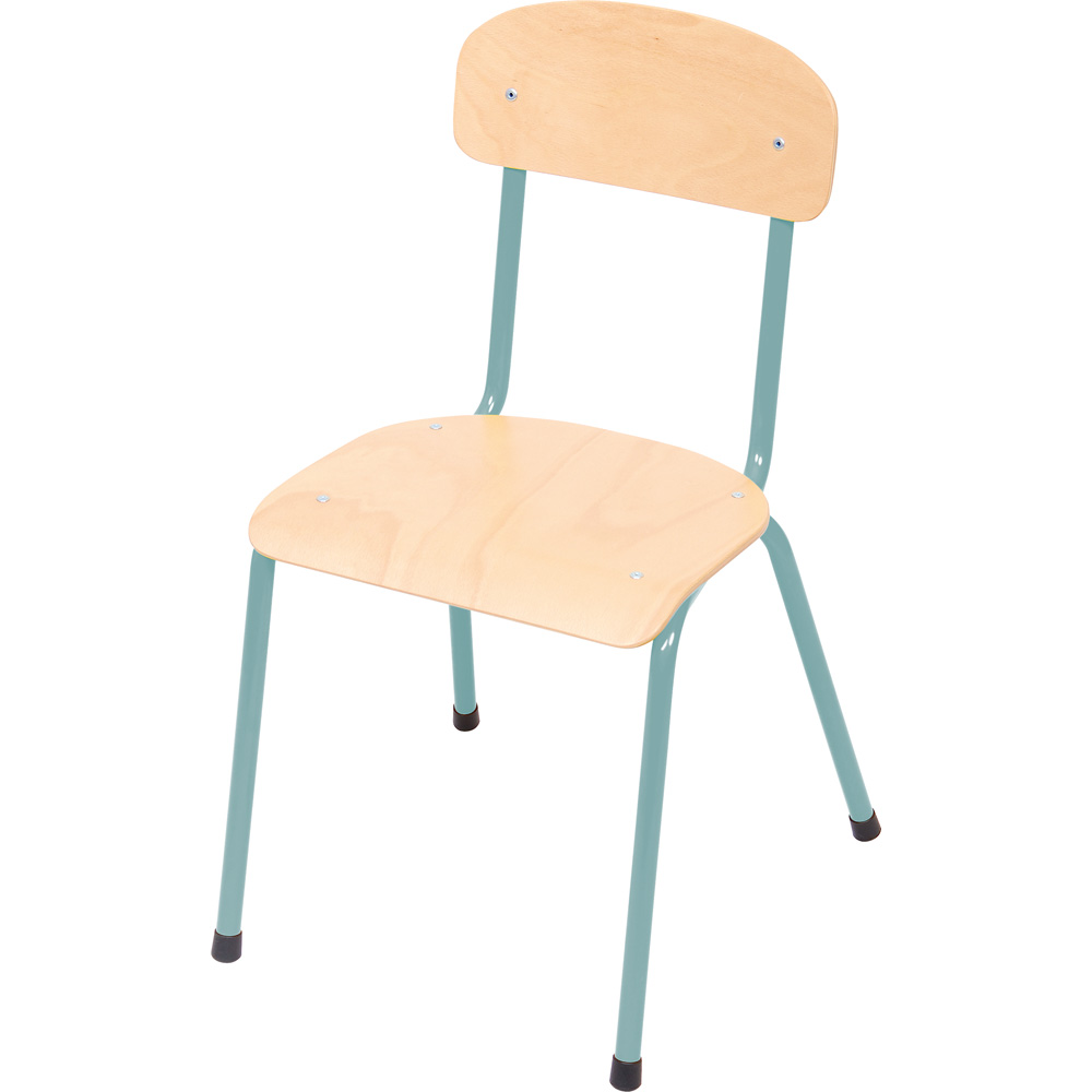 Stolička Bambino veľ. 1, výška 26 cm - k stolom 46 cm - tyrkysová