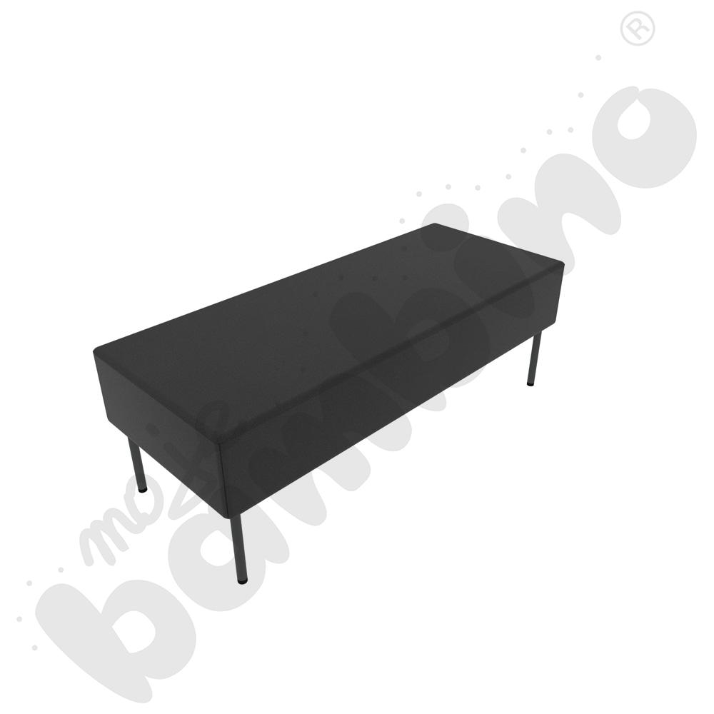 Pufa Versa 120x50 cm z filcowymi stopkami, stelaż antracytowy, tkanina BD14