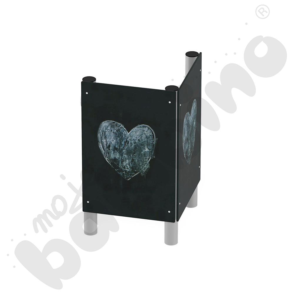 Tablica do rysowania podwójna, metalowe słupy