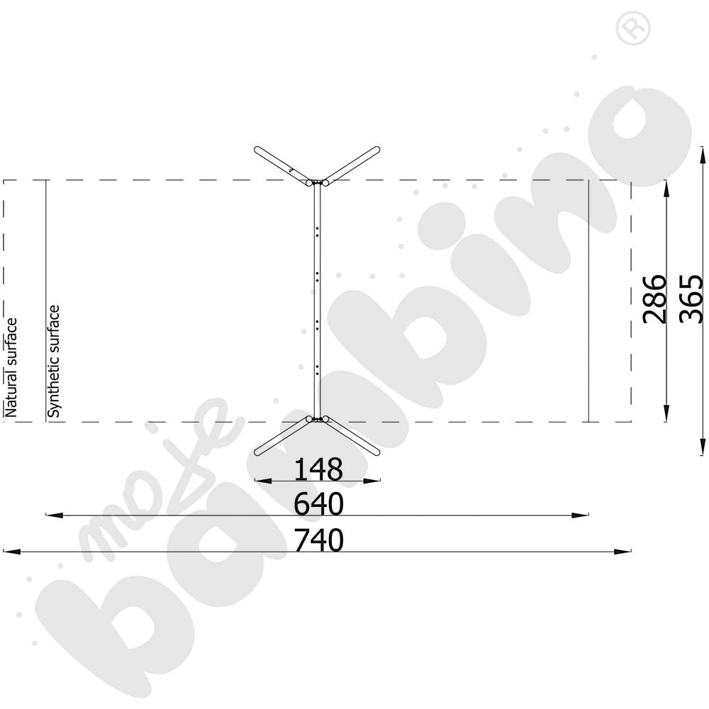 Verto - stelaż do huśtawki podwójnej