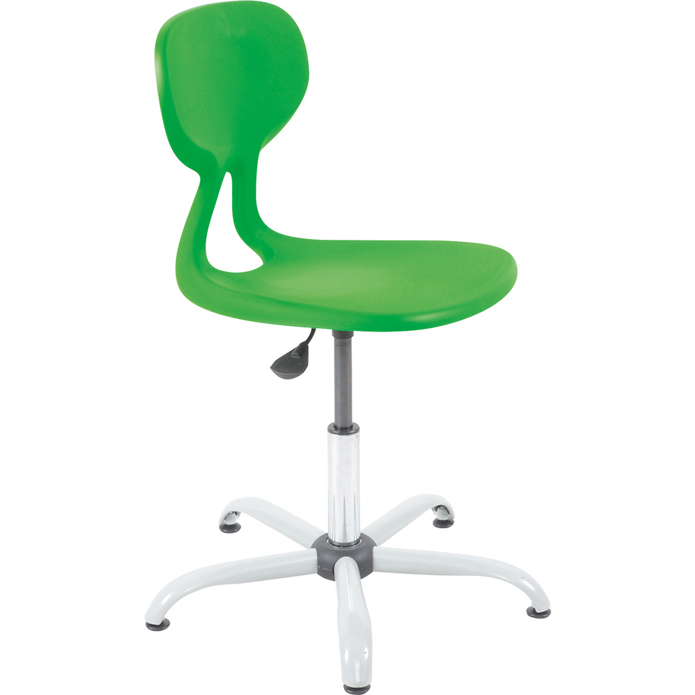 Stolička Colores otočná s reg. výšky od 38 do 47 cm - zelená