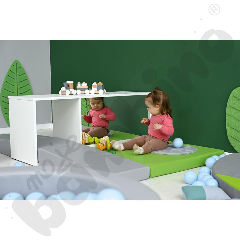 Quadro - kącik zabaw z lustrem, biały