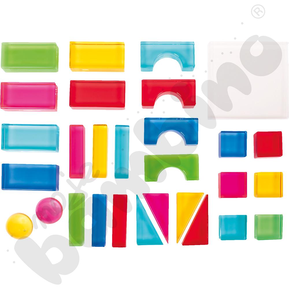 Akrylowe klocki, 28 szt.