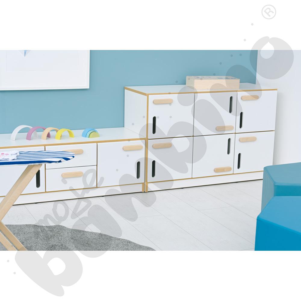 Niska szafka NEA z 6 przegrodami