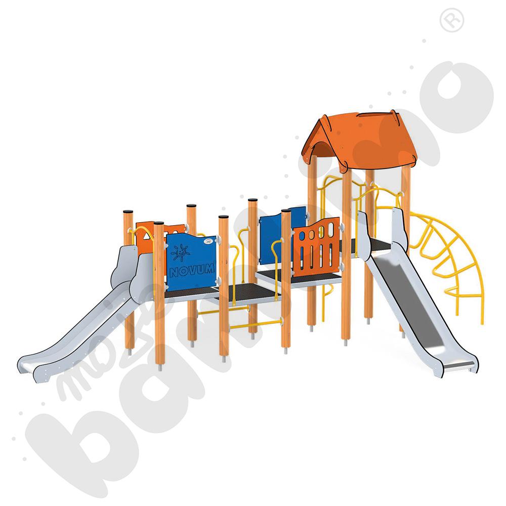 Orbis - wieża 12, drewniane słupy