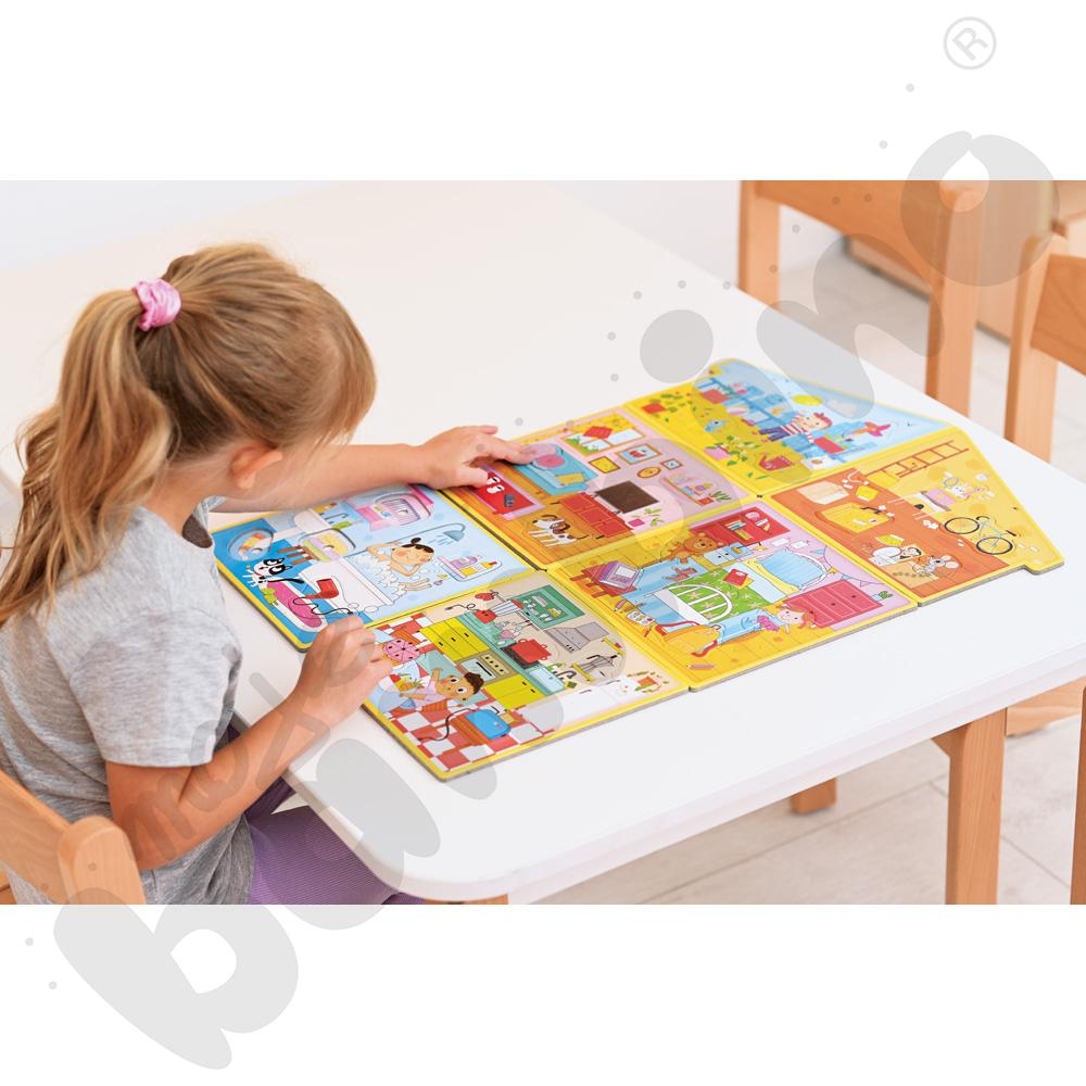 Ogromny dom - układanka Montessori