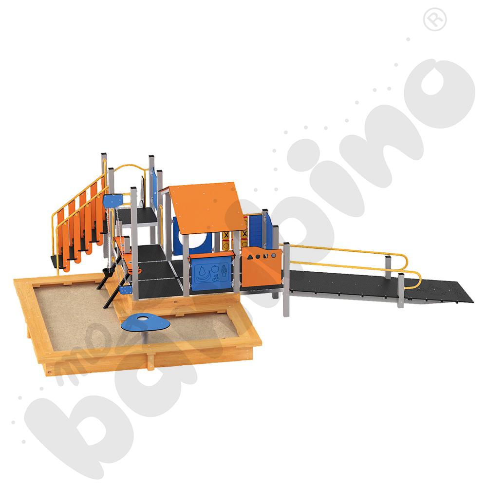 Zestaw Quadro z piaskownicą, metal