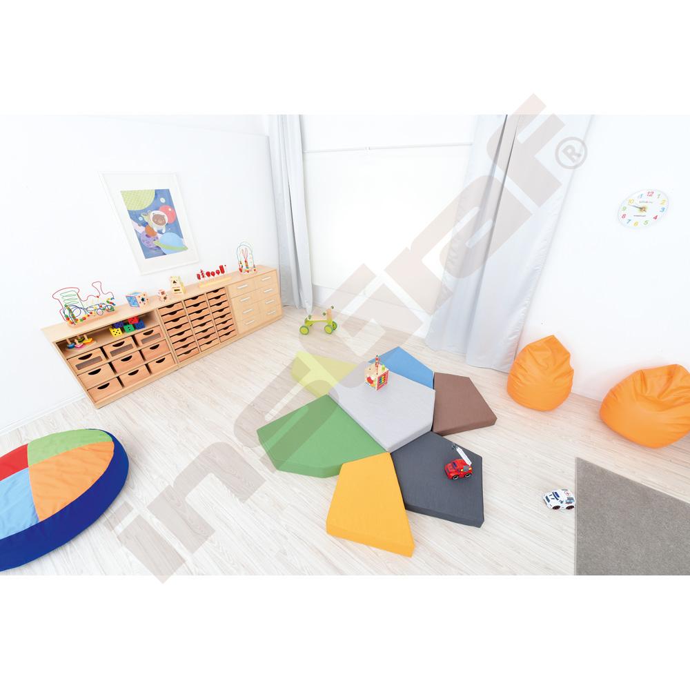 Žíněnka Quadro 1 hnědá, výška 10 cm