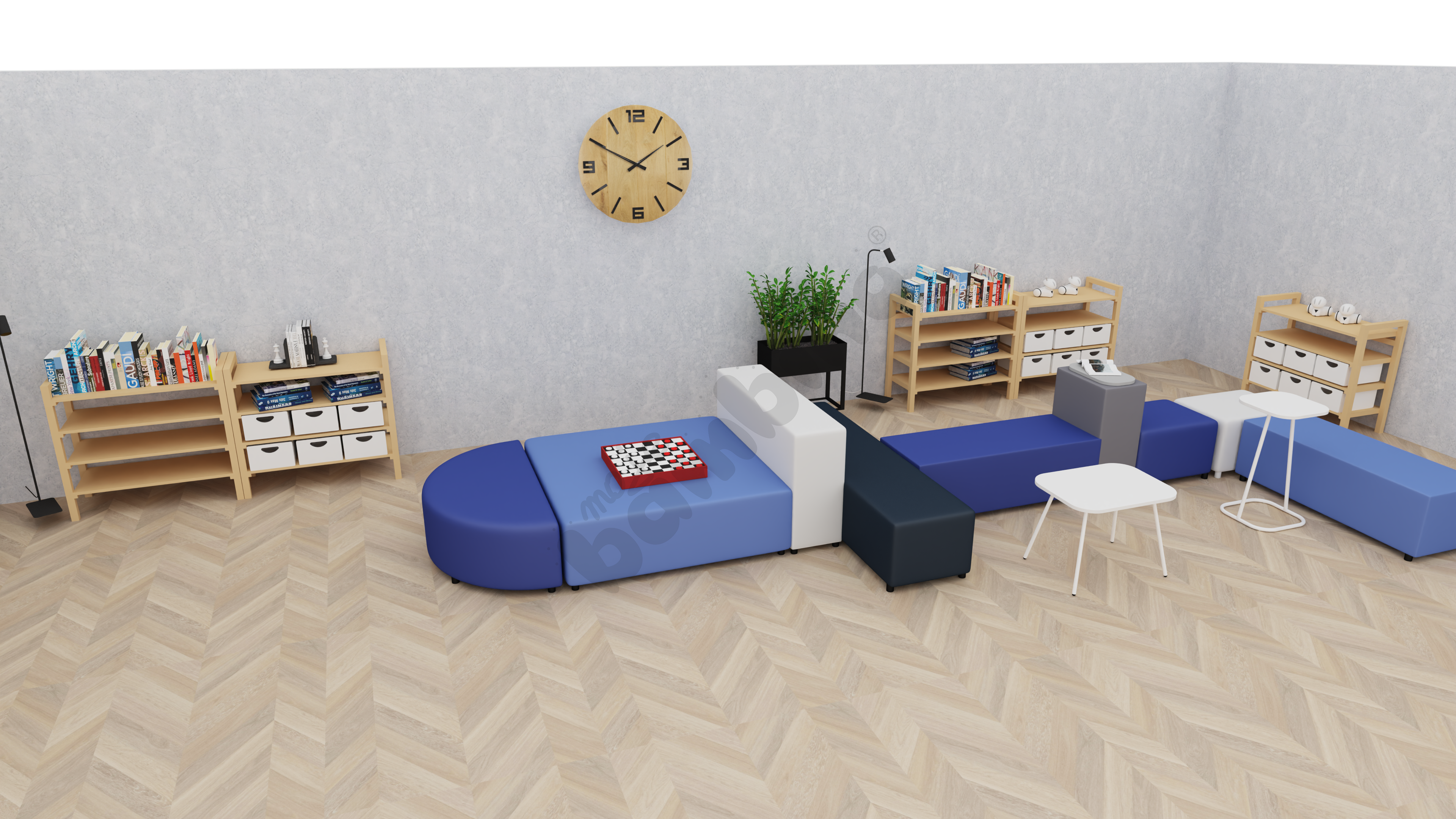 Sala relaksacyjna w  świetlicy szkolnej