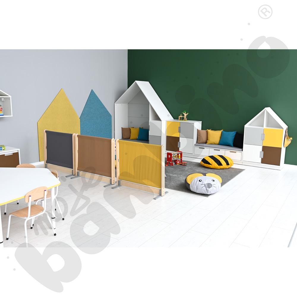 Parawan szary - dwa odcienie