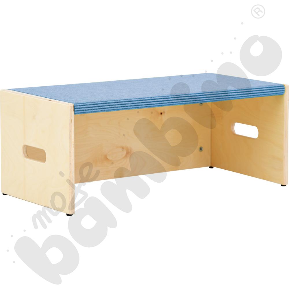 Podest prostokąt z wnęką, wys. 26 cm - jasnoniebieski