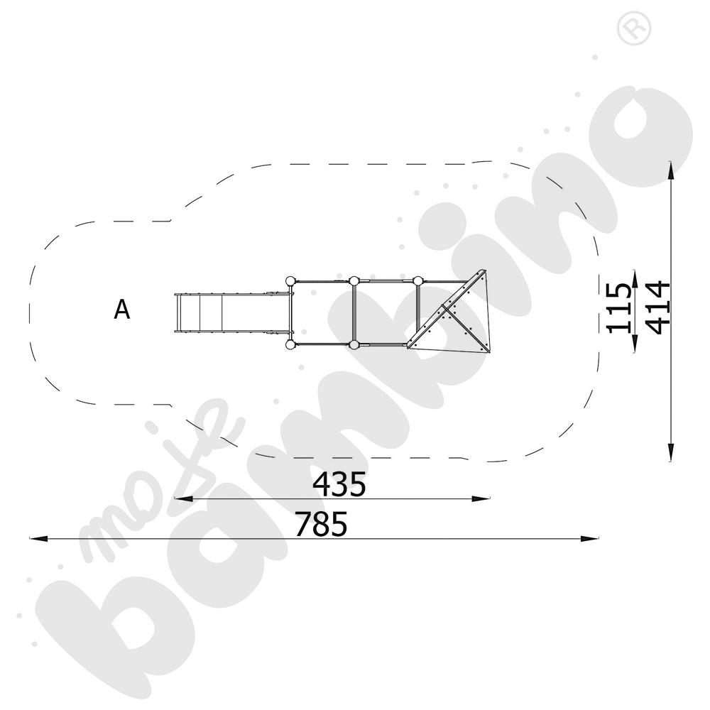 Orbis - wieża 3, metalowe słupy