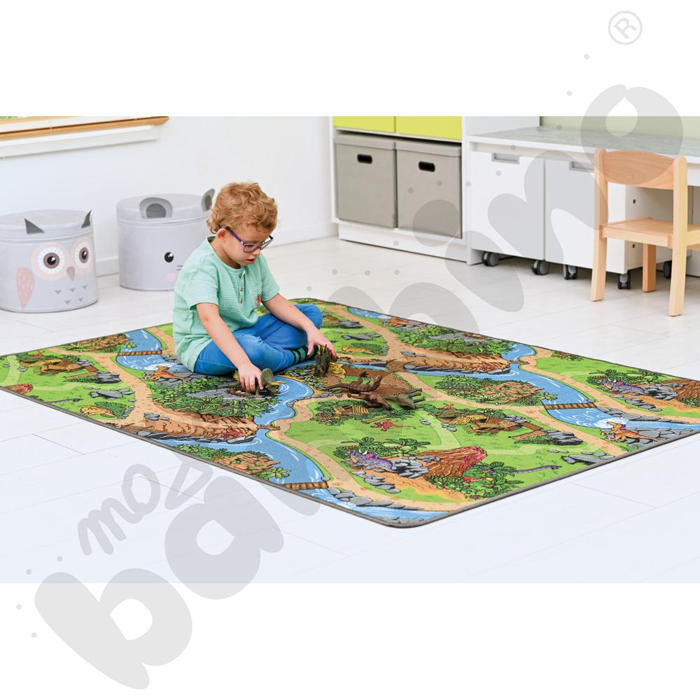 Mata - dinozaury, wym. 140 x 200 cm