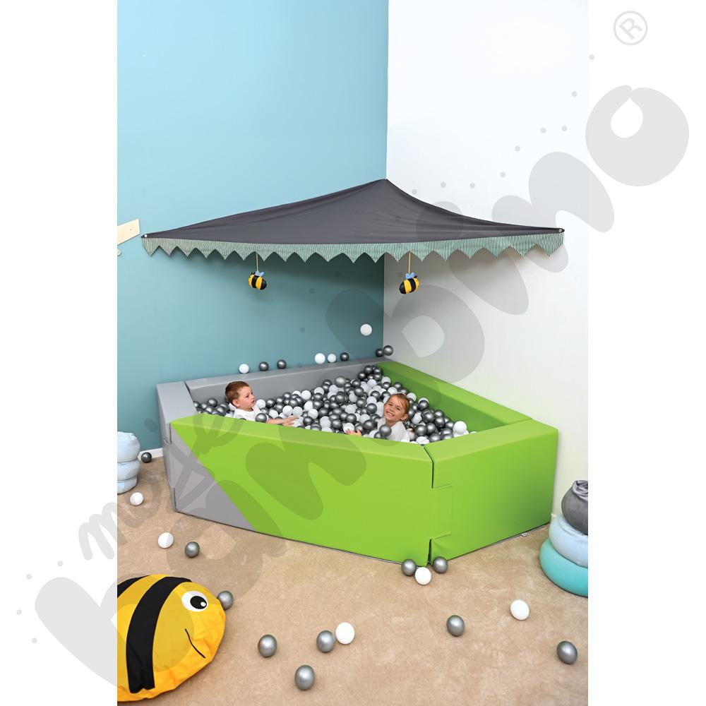 Baldachim narożny szary