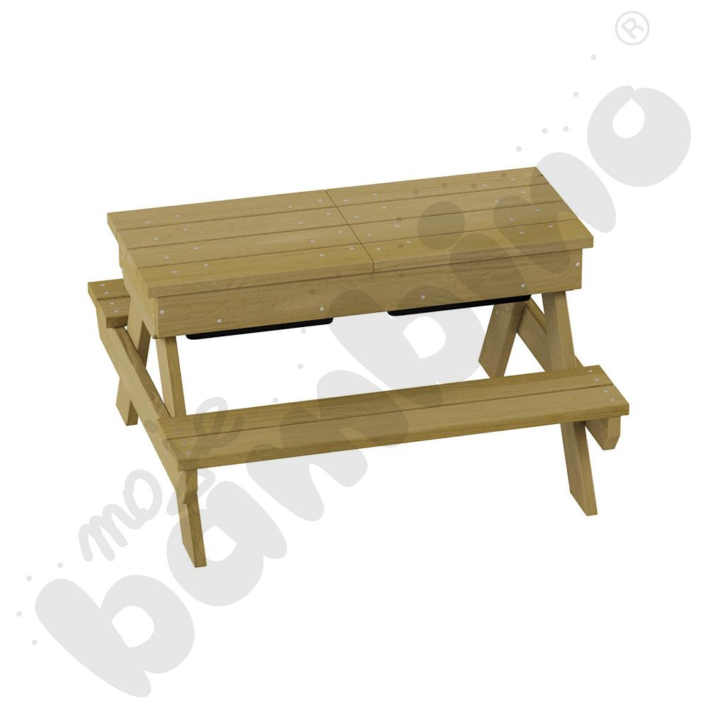 Ławkostół Terra z pojemnikami z kotwami