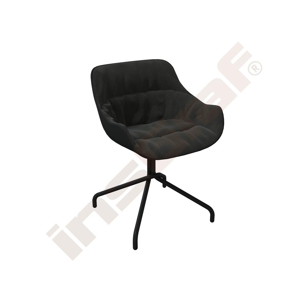 Otočná židle Baltic Soft Duo černá, CH09